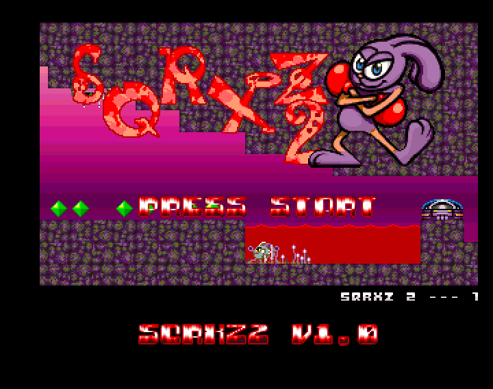 Sqrxz 2 Amiga OCS - Title Screen